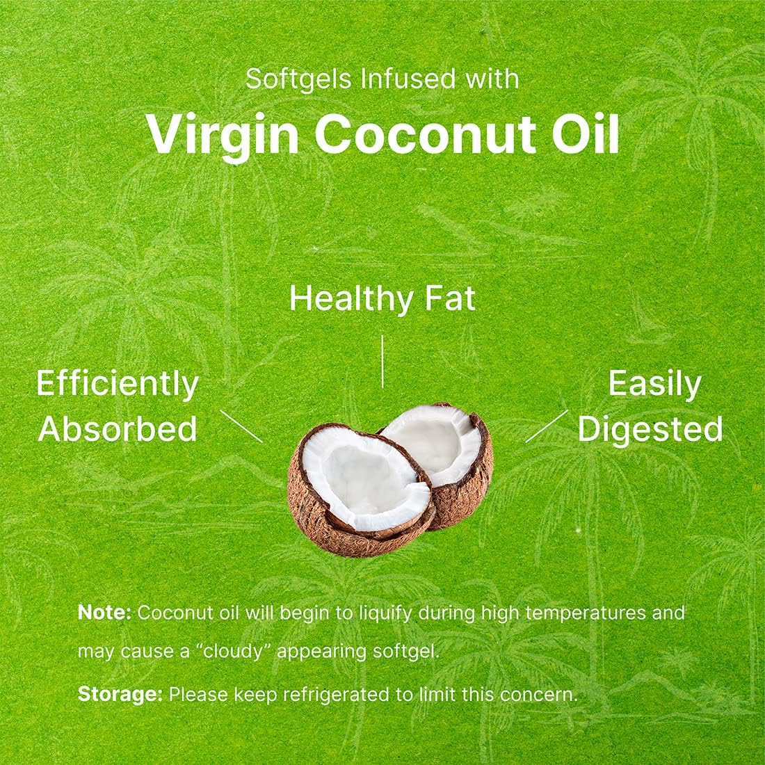 Biotin 10000mcg Plus Hyaluronic Acid 25mg with Coconut Oil, 300 Softgels, Bioavailable Biotin (Vitamin B7) Supplement, Promote Healthy Hair, Skin  Nails for Women and Men, Gluten Free, Non-GMO