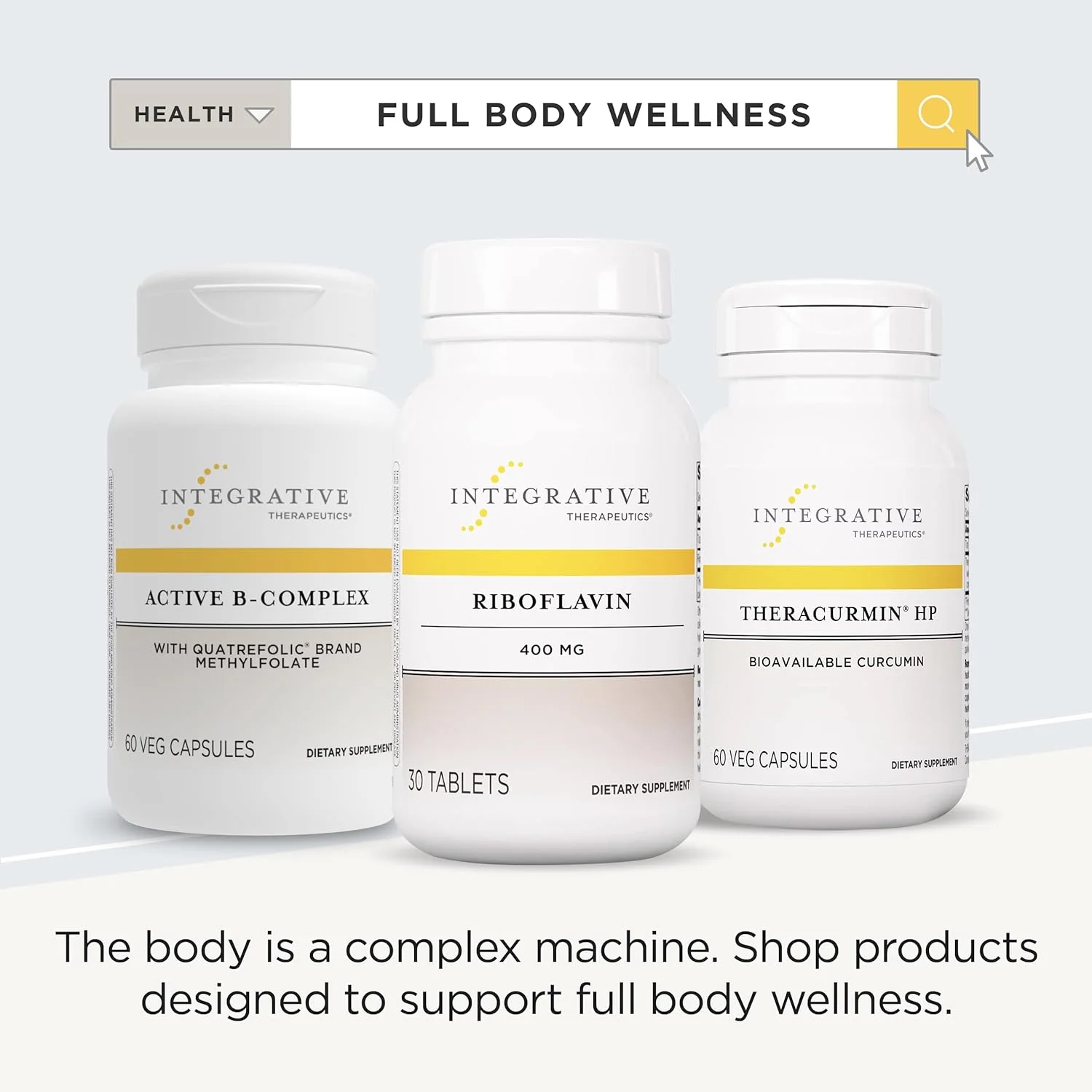 Integrative Therapeutics Riboflavin - Cellular Energy and Red Blood Cell Production Support* - Vitamin B2 Supplement - High Potency - 30 400 mg Tablets