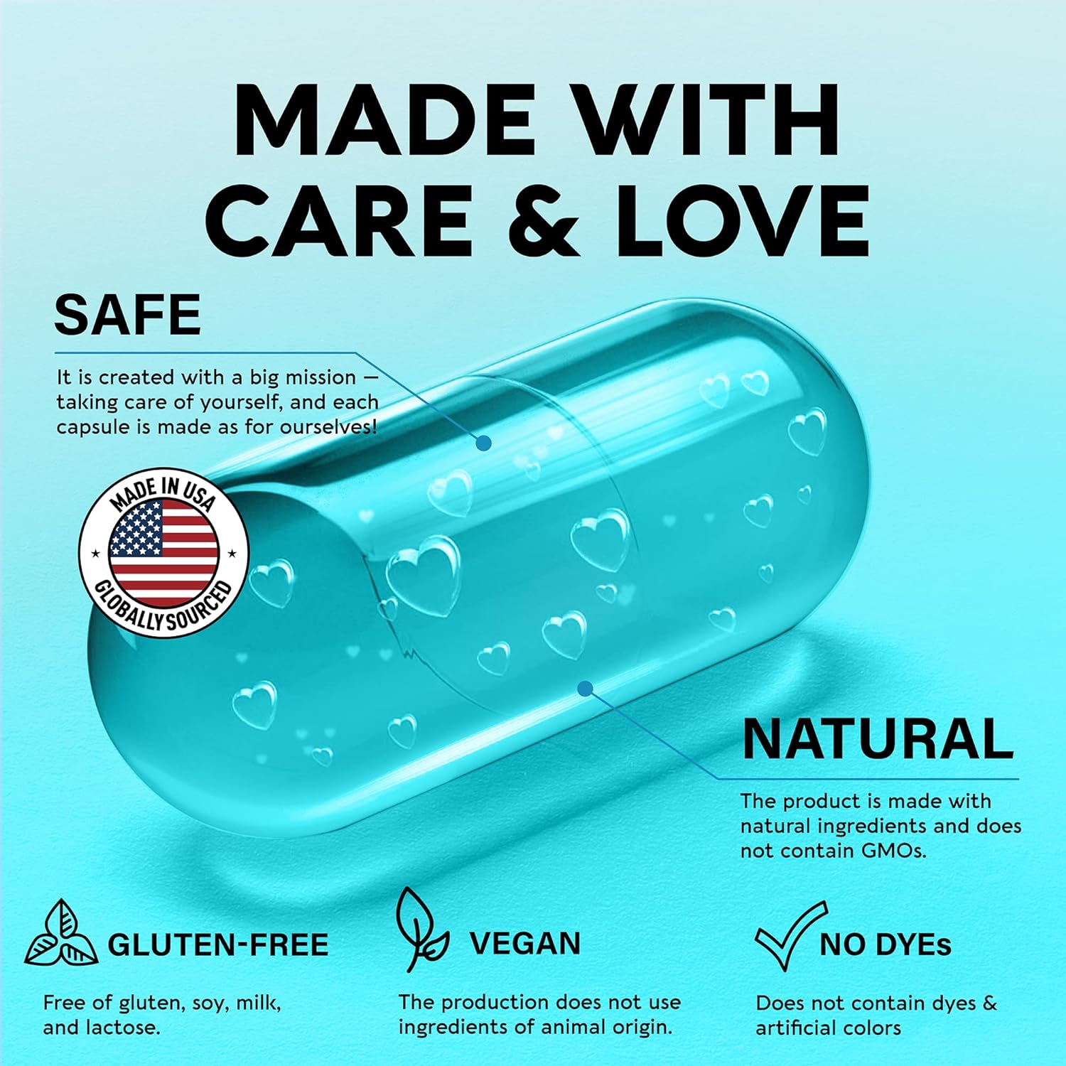 NAC  Vitamin B Complex Capsules - N-Acetyl L-Cysteine - Antioxidant, Immune  Thyroid Support - 11-in-1 B-Complex + Vitamin C, Choline, Inositol - Energy, Brain  Heart Support Supplements