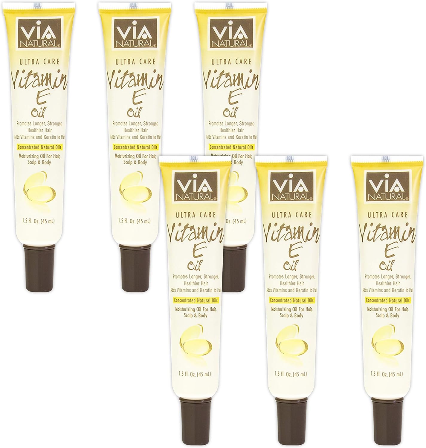 (PACK OF 6) Via Natural Ultra Care Oil- Vitamin E (1.5oz)