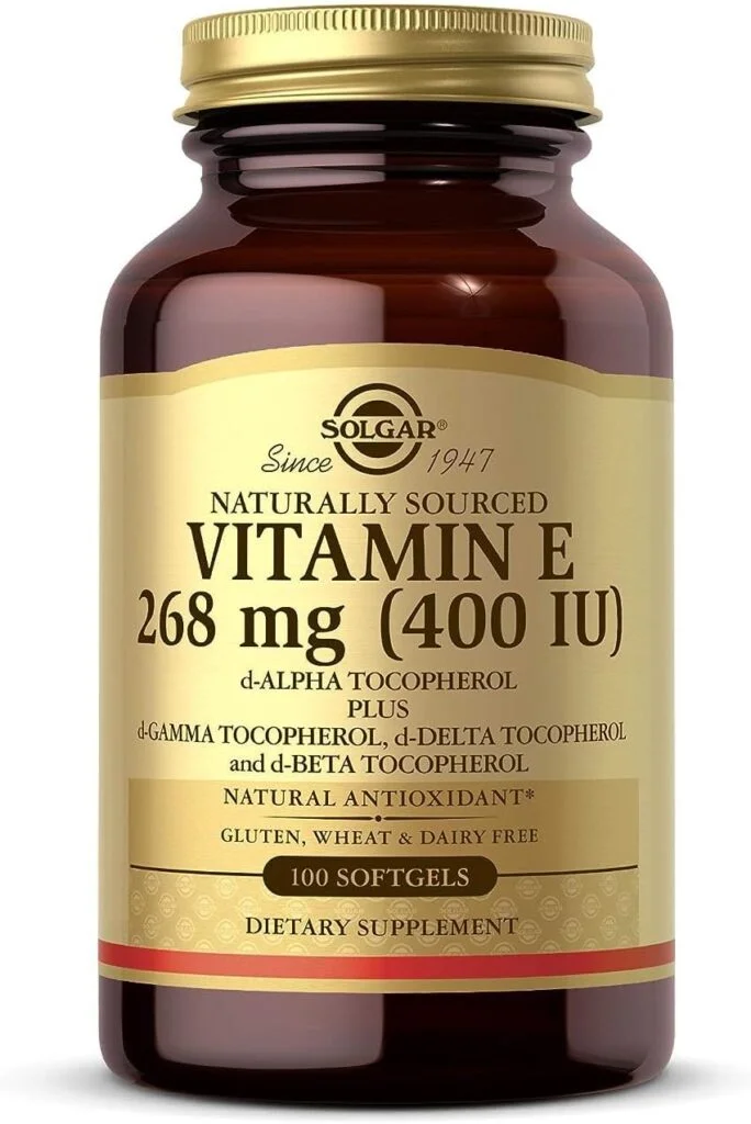 Solgar Vitamin E 268 MG (400 IU) Mixed (d-Alpha Tocopherol  Mixed Tocopherols - Supports Immune System  Skin Nutrition - Natural Antioxidant - Gluten  Dairy Free - 100 Count (Pack of 1)