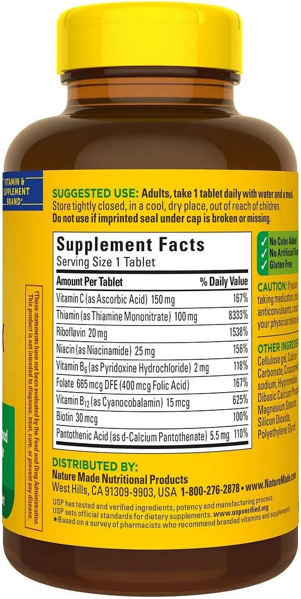 Nature Made Super B-Complex, 460 Tablets