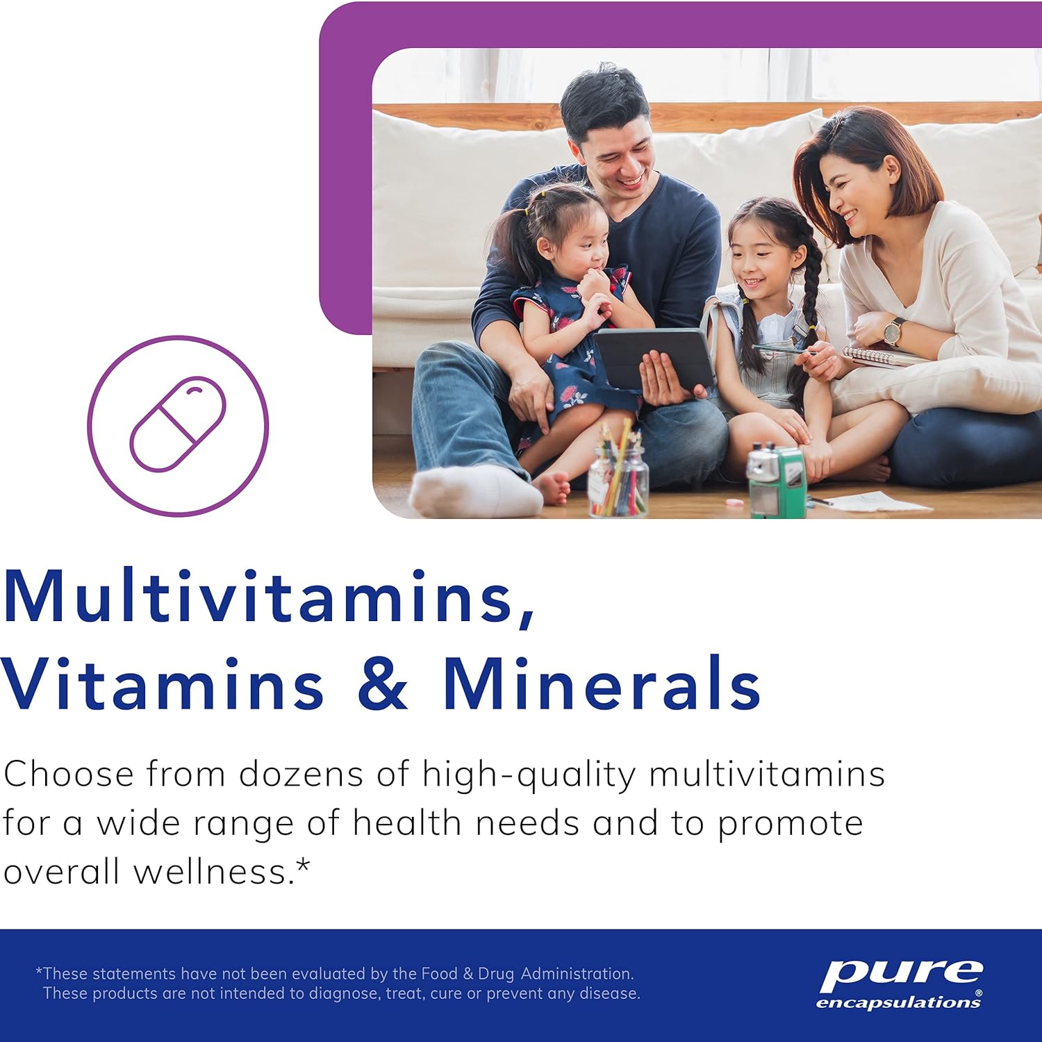 Pure Encapsulations B-Complex Plus - B Vitamins Supplement to Support Neurological Health, Cardiovascular Health, Energy Levels  Nervous System Support* - with Vitamin B12  More - 120 Capsules