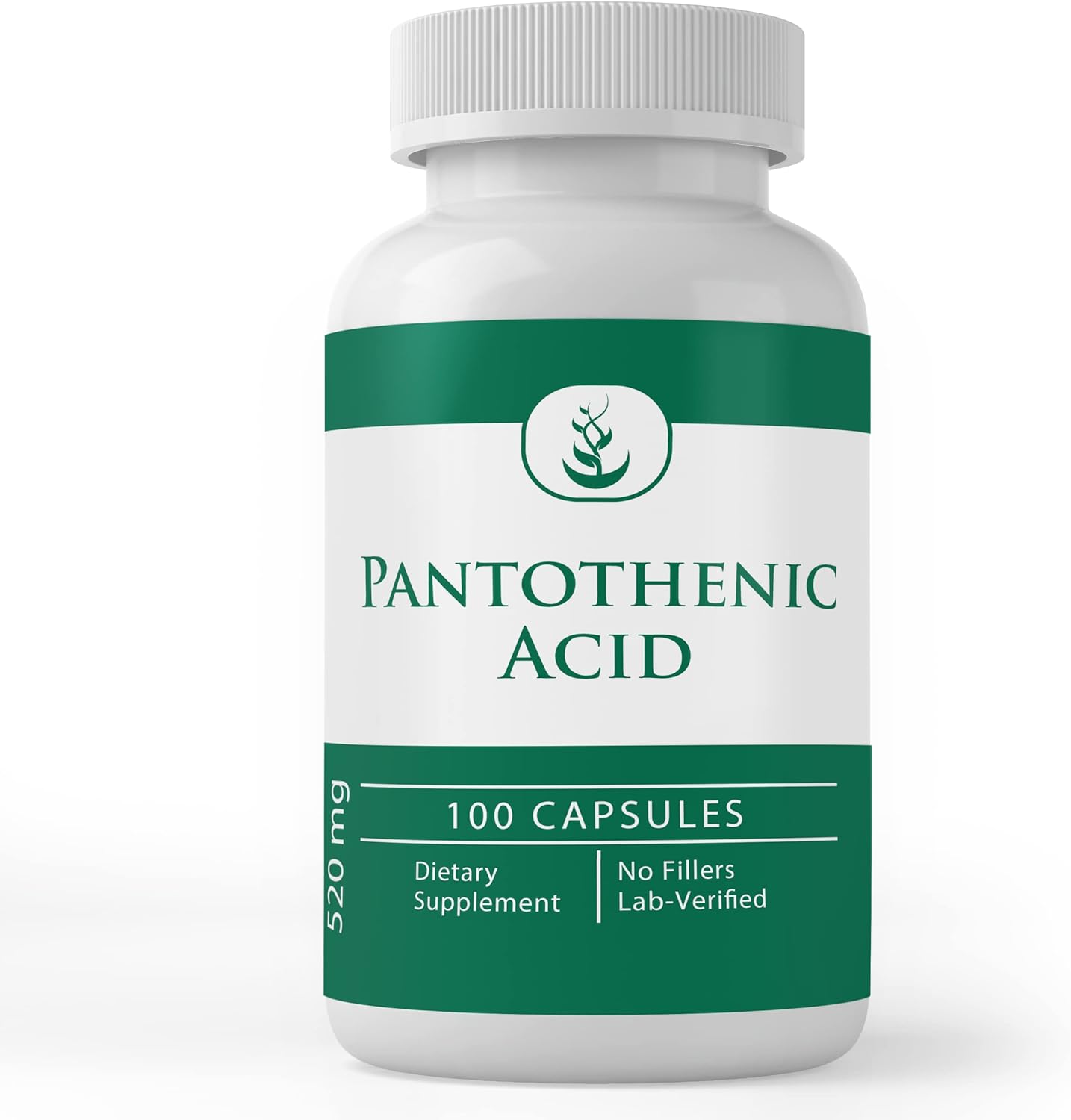 PURE ORIGINAL INGREDIENTS Pantothenic Acid (100 Capsules) Pure, Vitamin B5, Calcium Supplement
