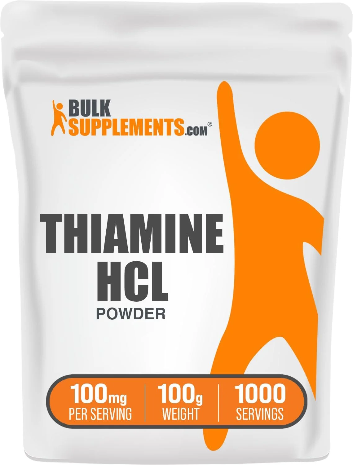 BULKSUPPLEMENTS.COM Thiamine HCl Powder - Thiamine Hydrochloride - Thiamine B1 Supplement - B1 Vitamins - Thiamine 100mg - Thiamine Powder - 100mg per Serving (100 Grams - 3.5 oz)