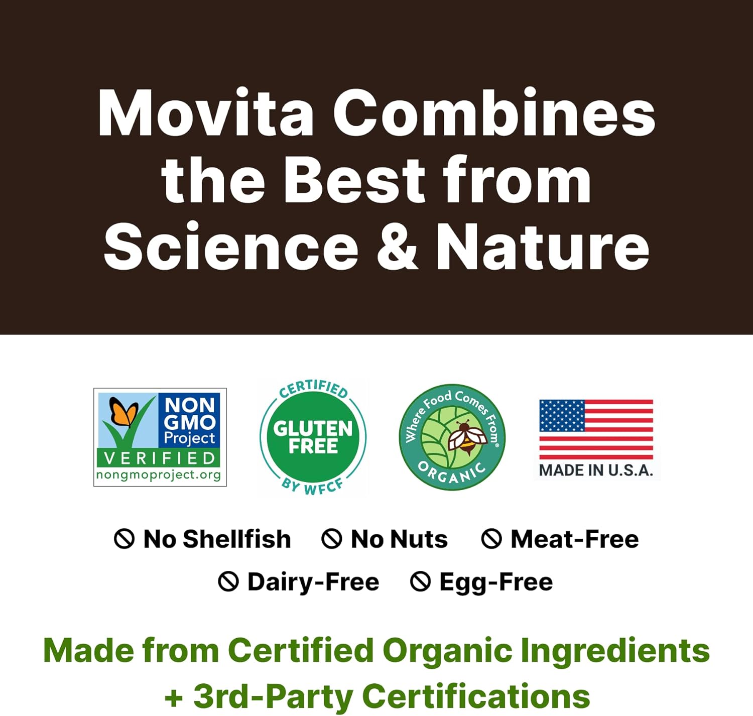Movita Organics Womens Multivitamin and D3 Pouch Bundle - 30 Day Supply