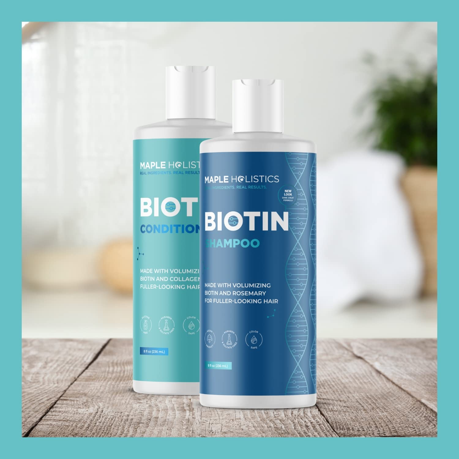 Biotin Shampoo and Conditioner and Hair Supplement - Biotin for Hair Growth Supplement Plus Rosemary and Volumizing Shampoo and Conditioner Set - Rosemary Biotin and Collagen Hair Thickening Products