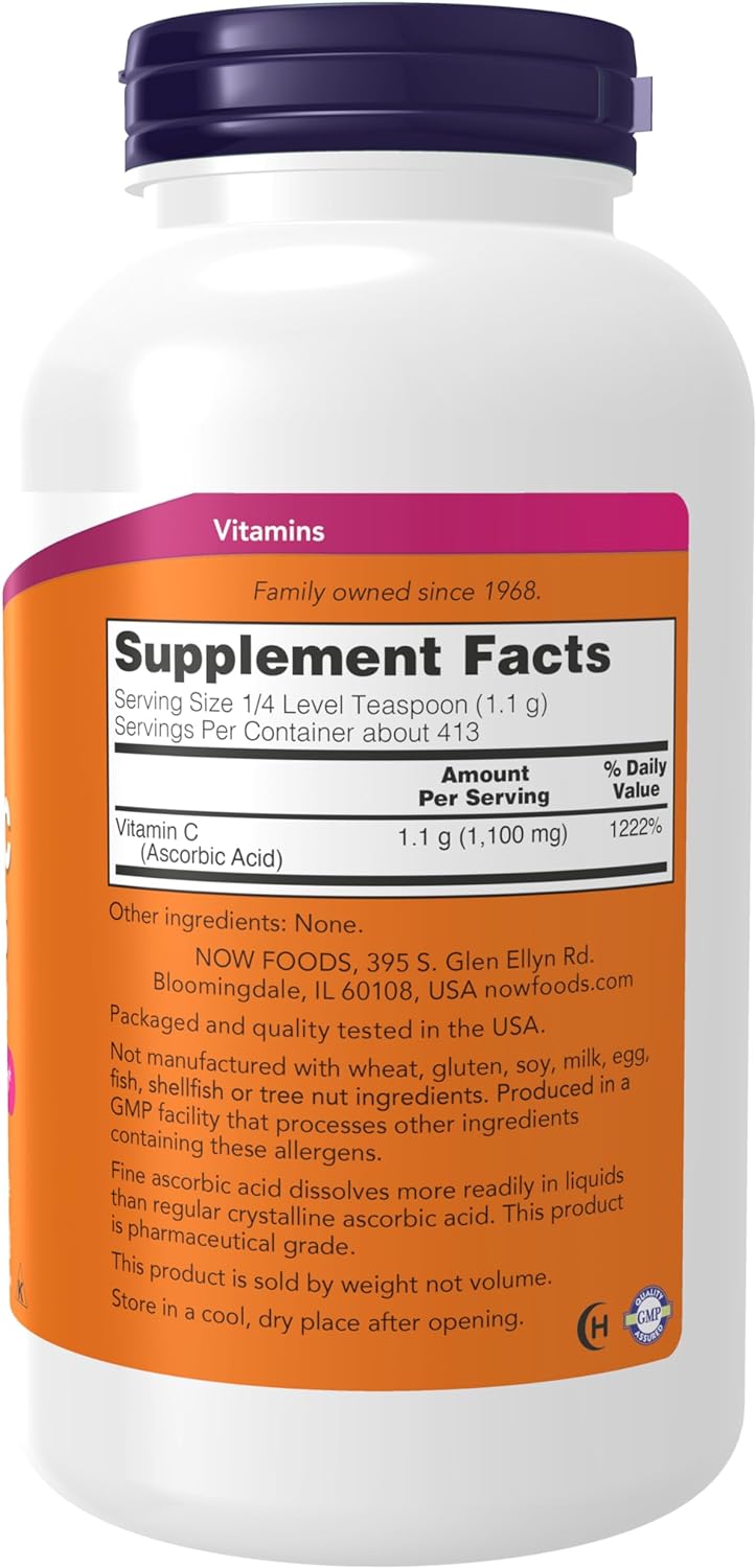 NOW Supplements, Vitamin C Crystals (Ascorbic Acid), Antioxidant Protection*, 3-Pound