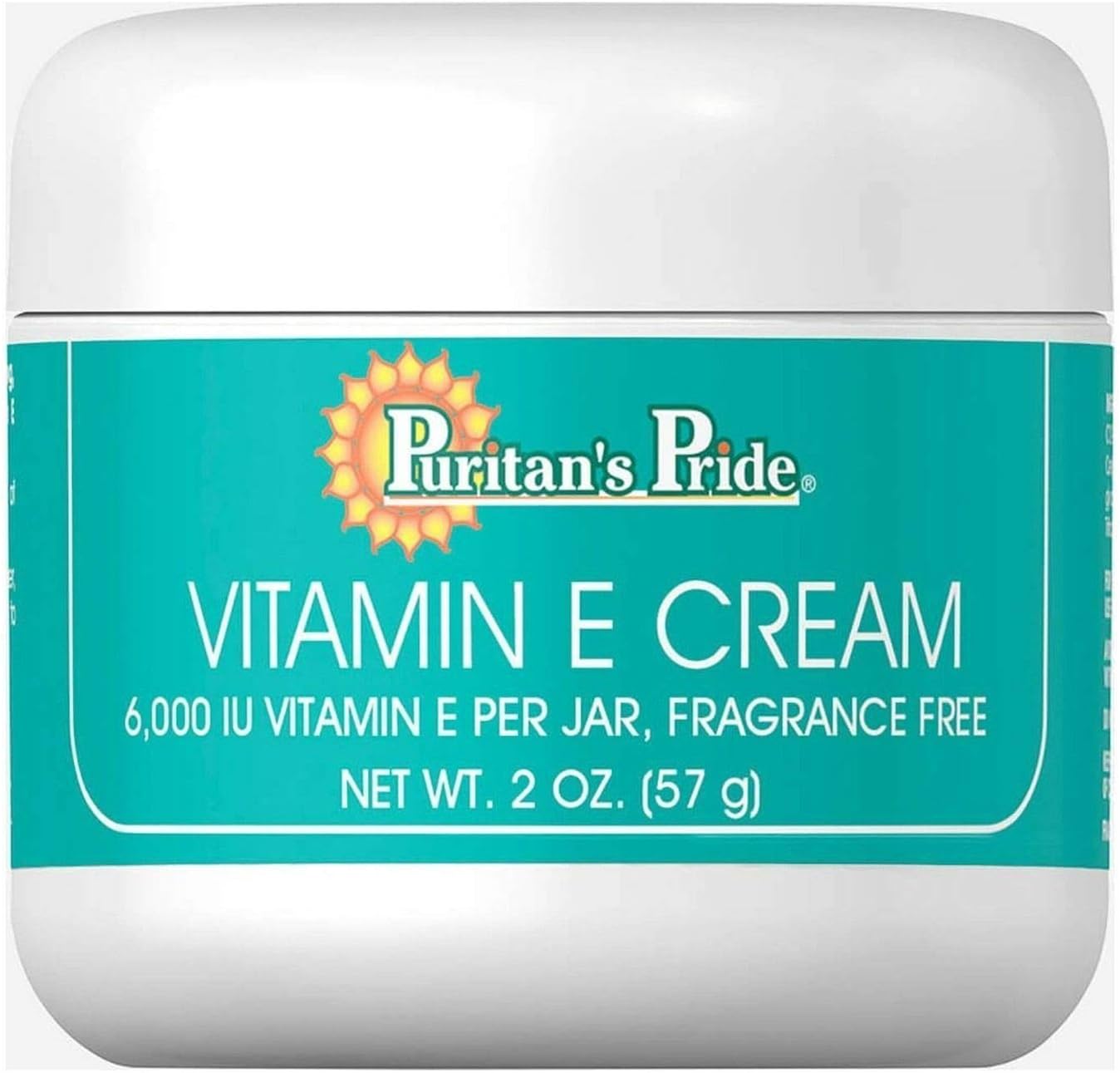 Puritans Pride Vitamin E Cream 6000 IU 2oz Moisture Dry Skin Fragrance Free