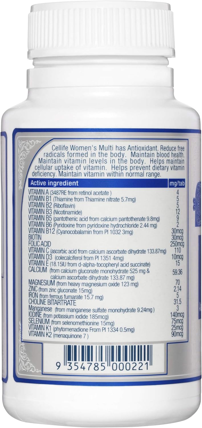 Cellife Womens Multi 60 Tablets