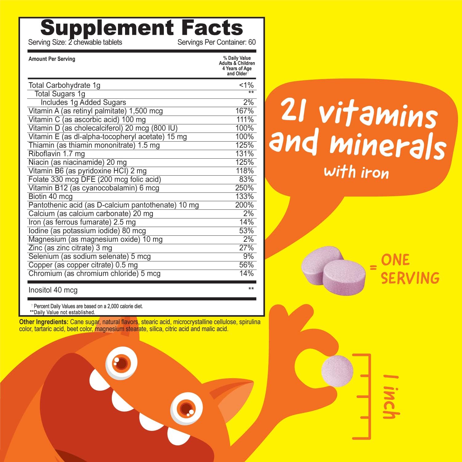 VitaWorks Kids Multivitamin Chewables + Vitamin C 80mg Jelly Beans Bundle