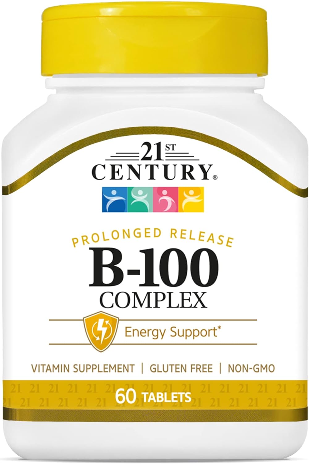 21st Century B 100 Complex Prolonged Release Caplets, 60 Count (Pack of 1)