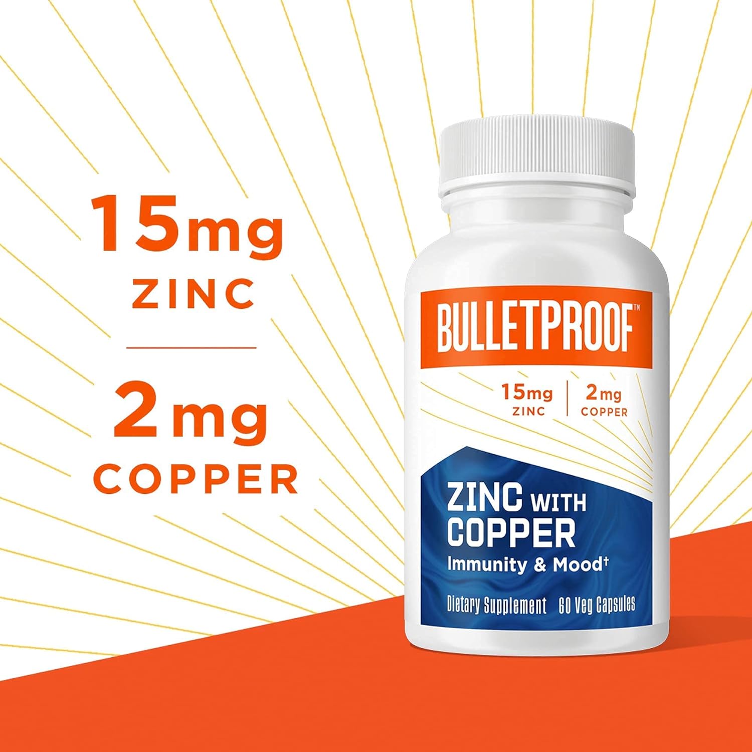 Bulletproof Triple Threat Strength Bundle, Vitamins A-D-K, 30 Softgels, Zinc with Copper, 60 Capsules, Methyl B-12, Spearmint Flavor, 60 Lozenges