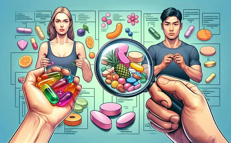 comparing gummy and pill multivitamins