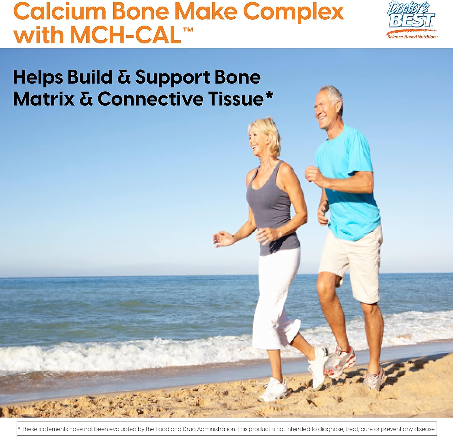 Doctors Best Calcium Bone Maker Complex with MCHCal, Supports Bone Health, Muscular, Skeletal  Vascular Health, 180 Caps