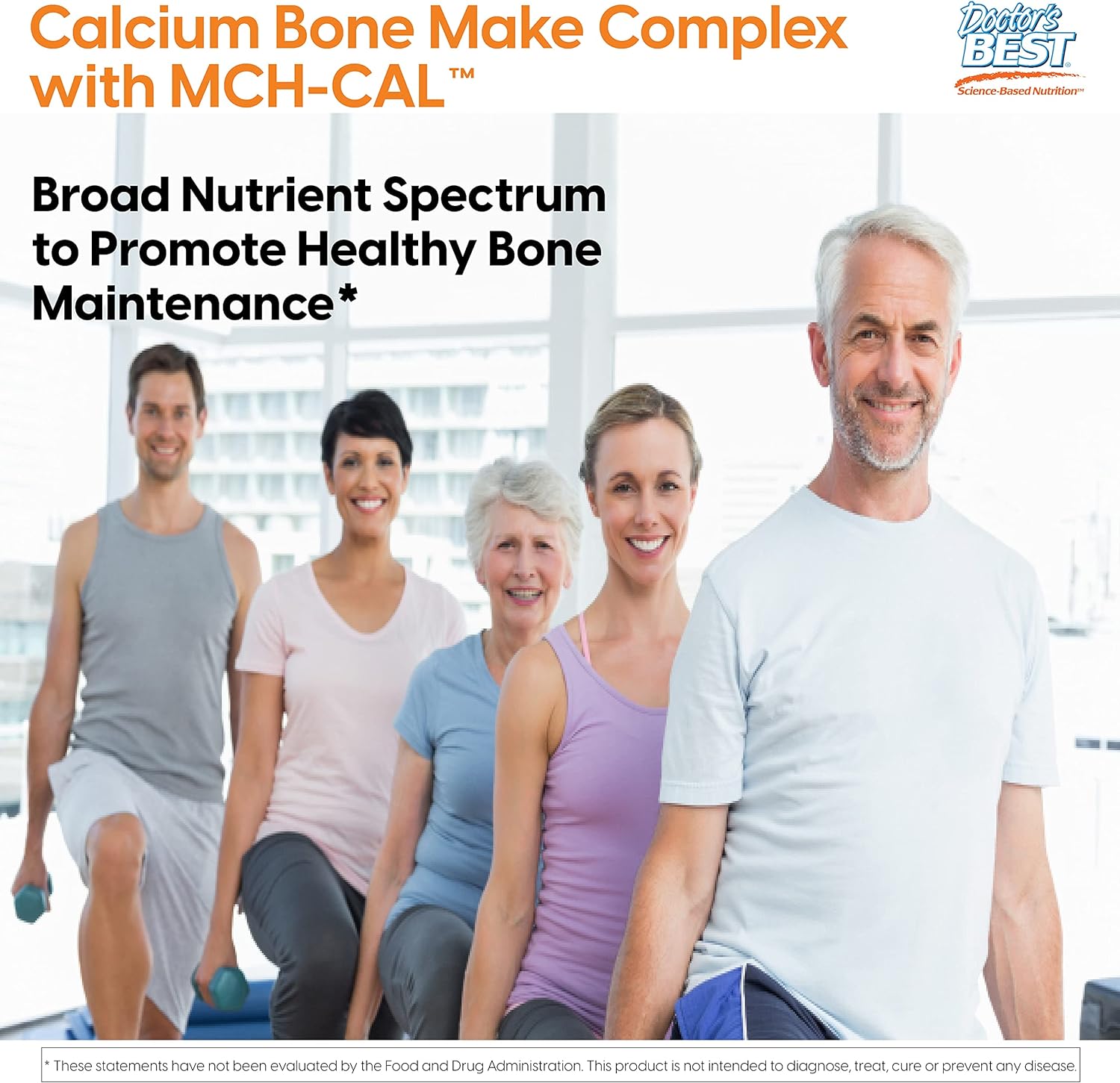 Doctors Best Calcium Bone Maker Complex with MCHCal, Supports Bone Health, Muscular, Skeletal  Vascular Health, 180 Caps