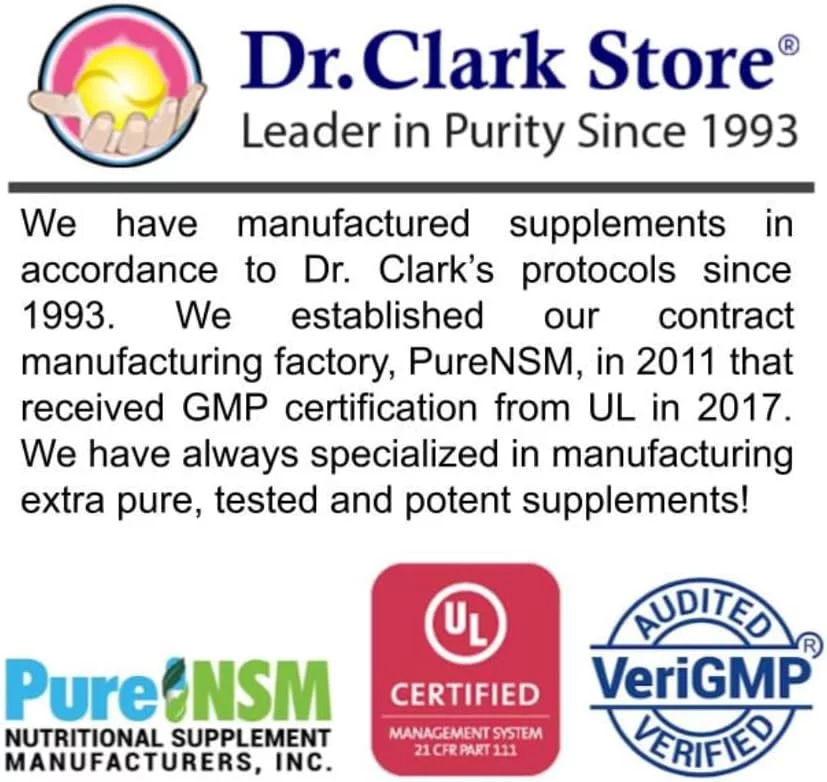 Dr. Clark Folic Acid (Vitamin B9) Supplement, 1mg, 50 Gelatin Capsules
