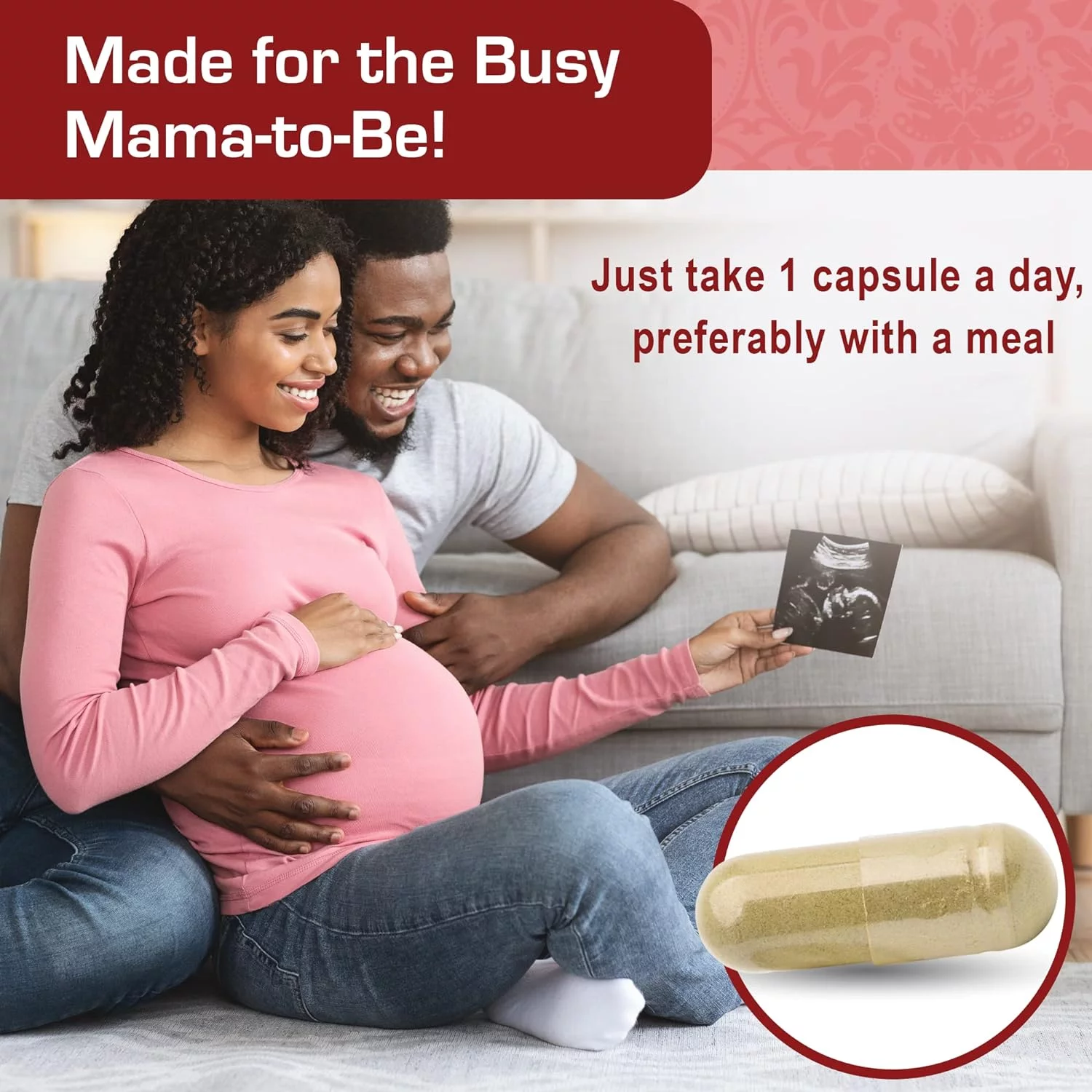 Mama’s Select Prenatal Plus, Natural Prenatal Vitamins for Women, 1 a Day Serving, Methylfolate Complete Vitamins for Pregnant Women and Women Trying to Conceive - Easy to Swallow - 90 Veggie Capsules