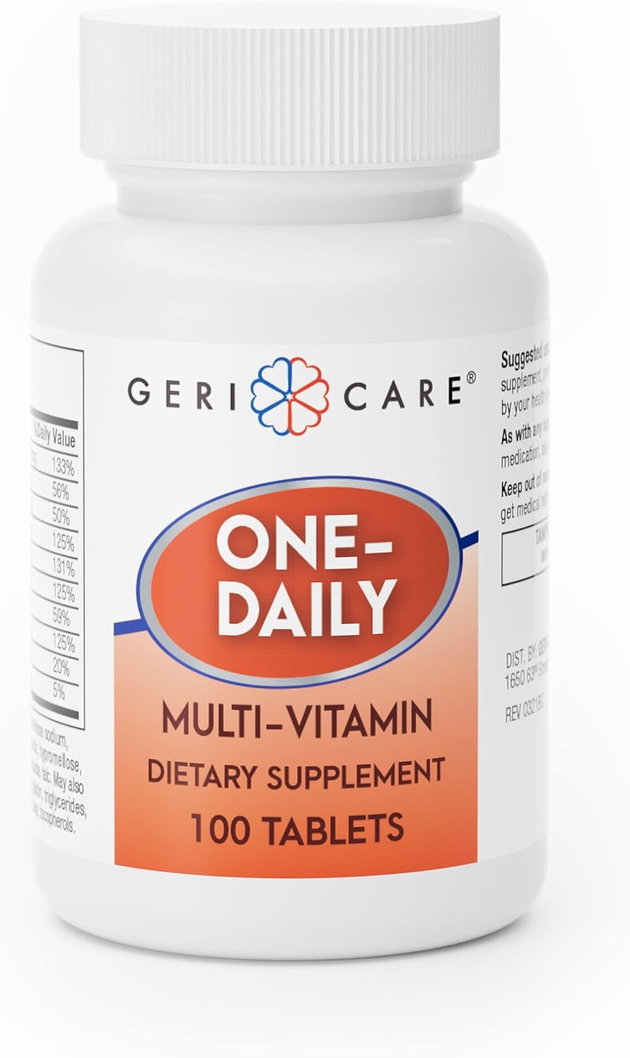 Multivitamin One-Daily Tablets 100 Per Bottle by Geri-Care Pharmaceuticals