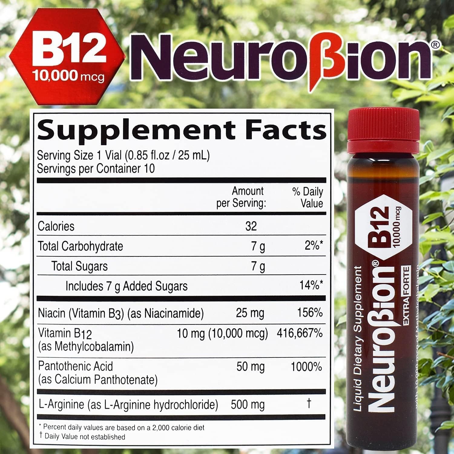 Neurobion Pack B12 Forte 2 Box 10 Vials x 10 ml + Homestuff Pill Pouches Clear Resealable