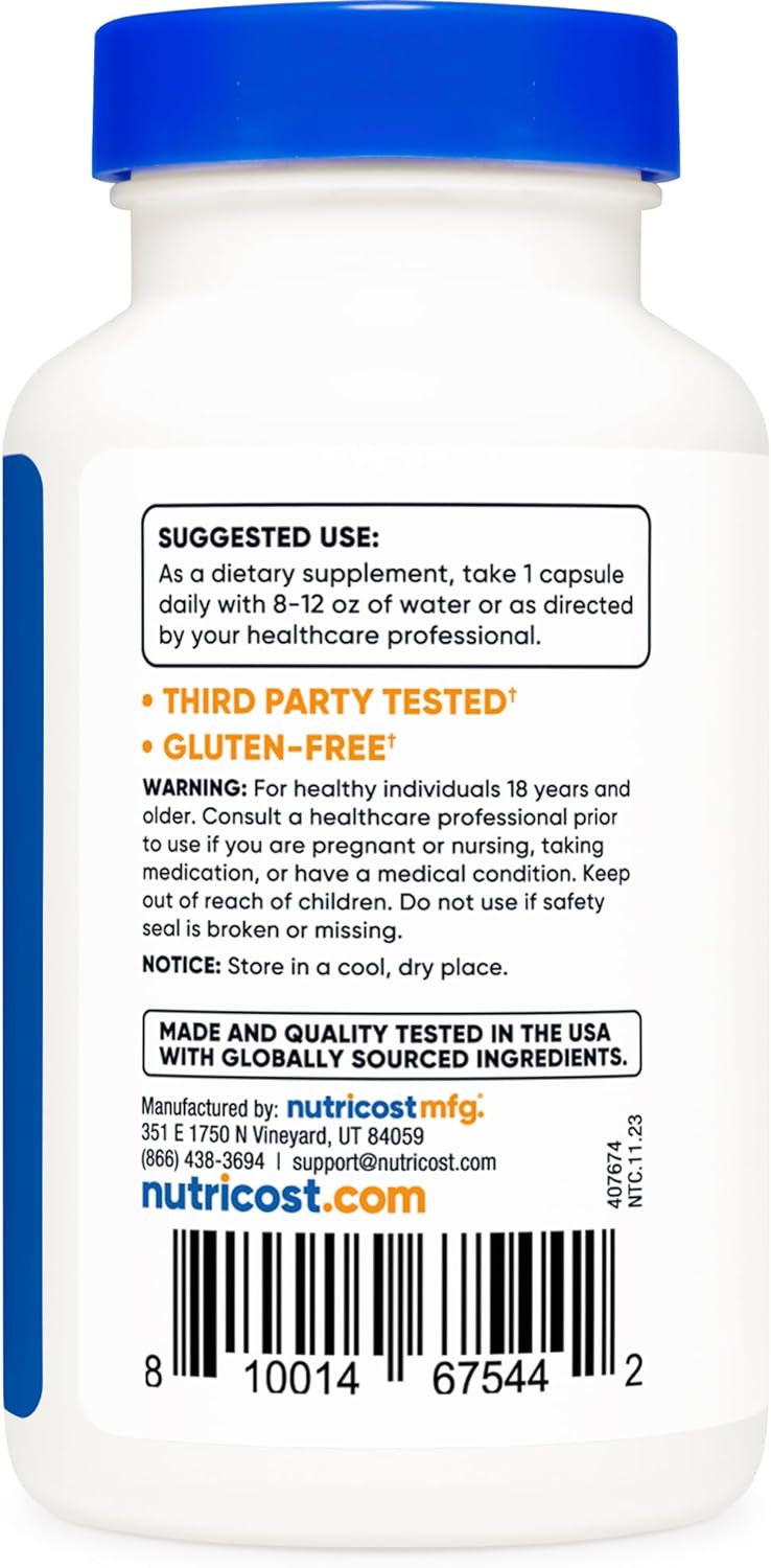 Nutricost Vitamin B2 (Riboflavin) 400mg, 120 Capsules - Gluten Free, Non-GMO