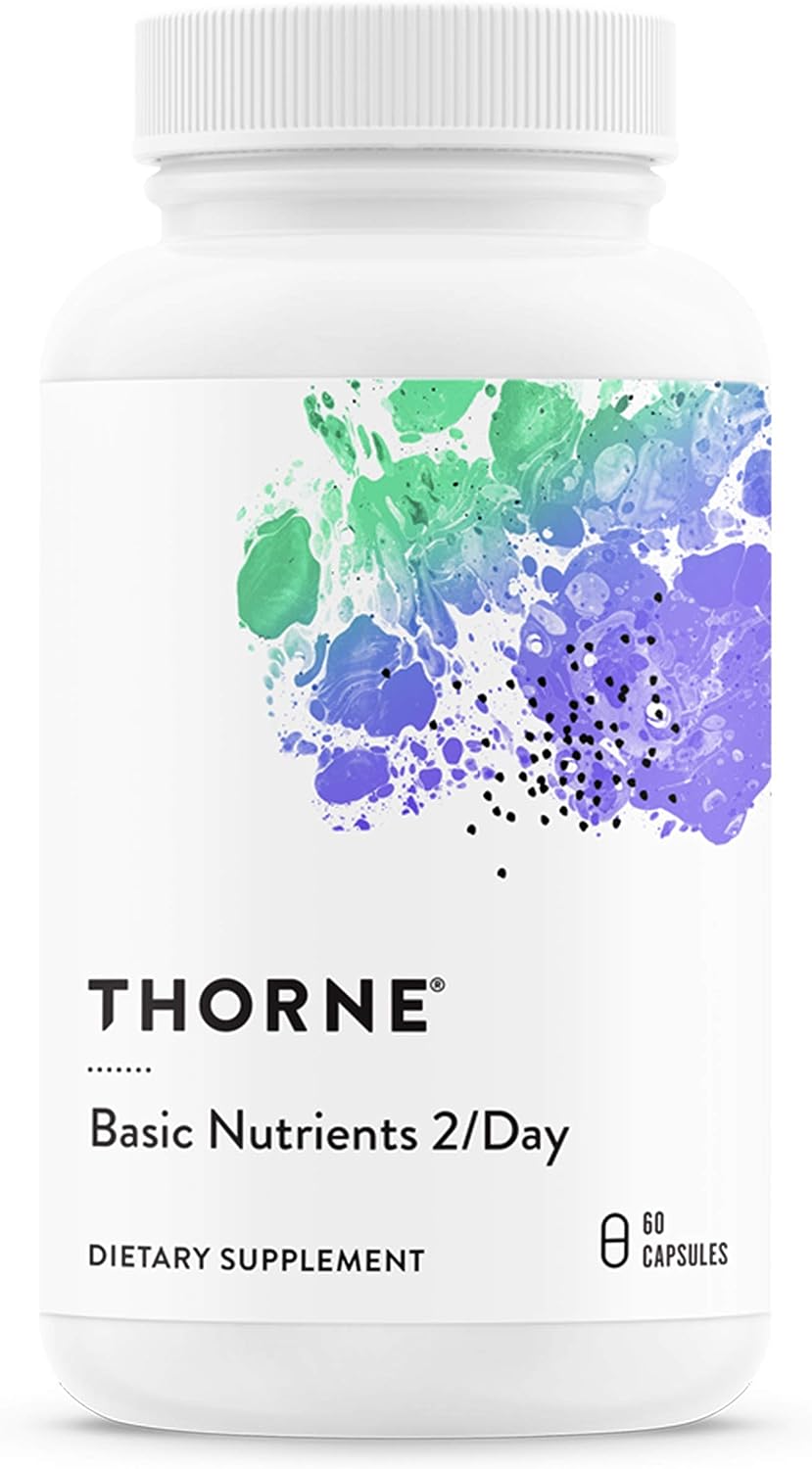 THORNE Basic Nutrients 2/Day  Omega-3 Fatty Acids Enhanced Wellness Combo - Foundational Support - 30 Servings