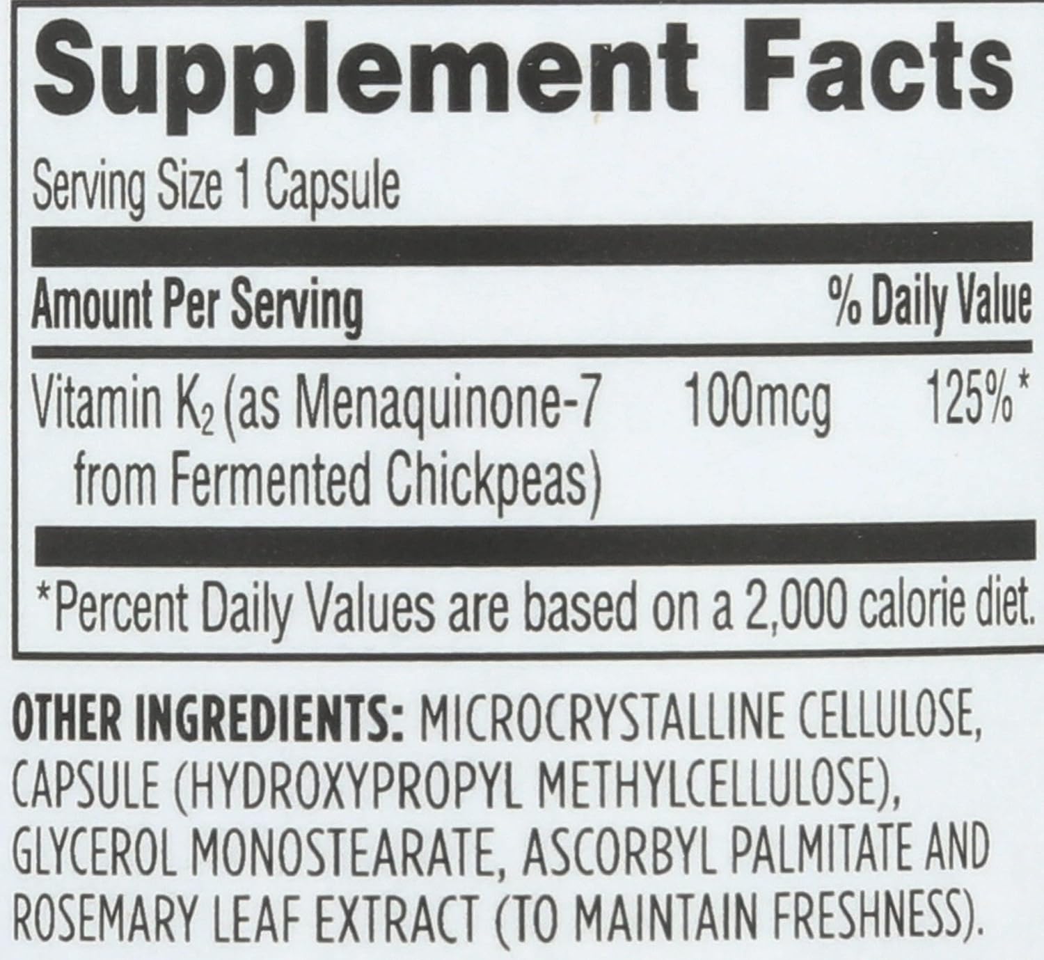 Whole Foods Market, Vitamin K2, 90 Count