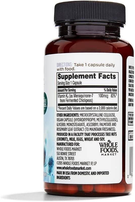 Whole Foods Market, Vitamin K2, 90 Count