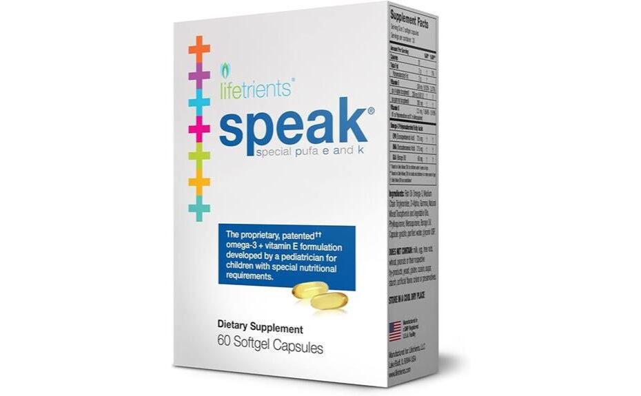 speak softgels effectiveness evaluation