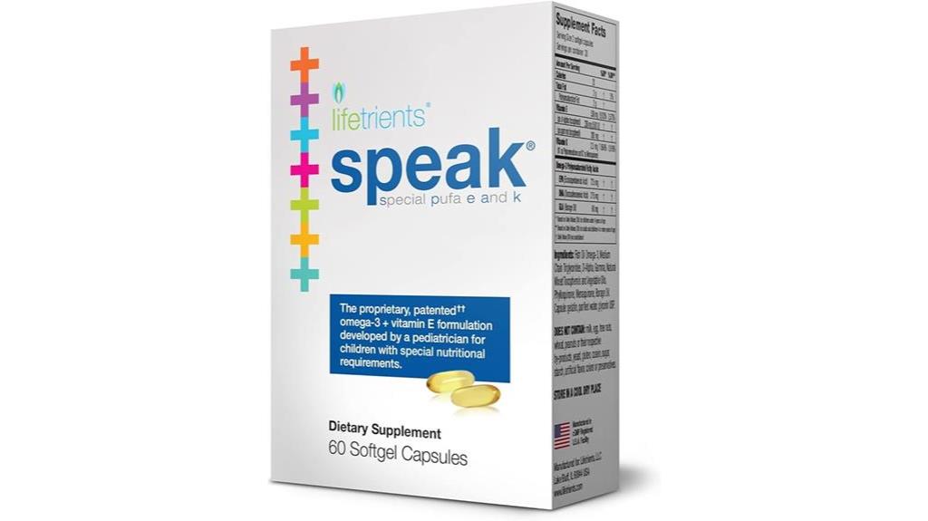speak softgels effectiveness evaluation