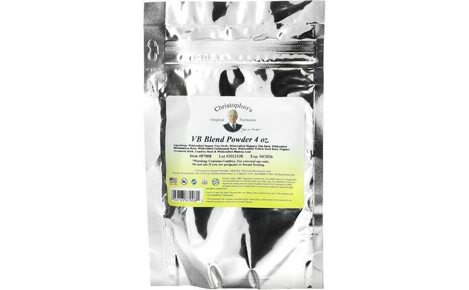 v b blend powder evaluation