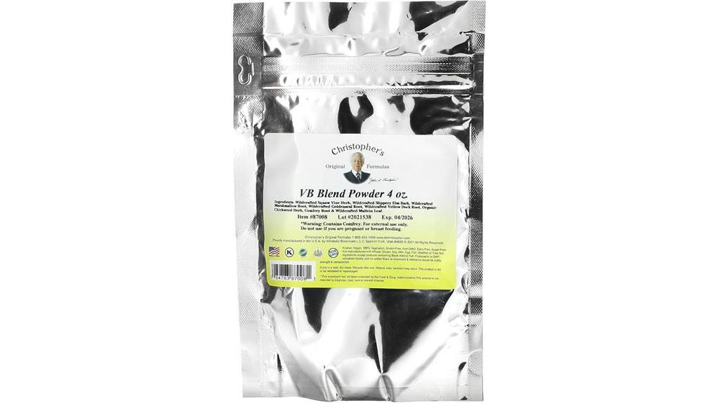 v b blend powder evaluation